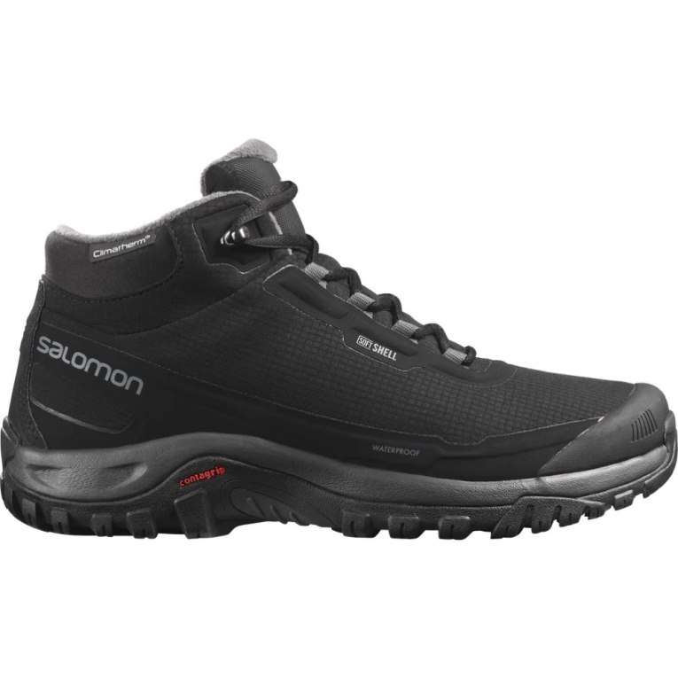 Black Salomon Shelter CSWP Men\'s Winter Boots | IE ET7912